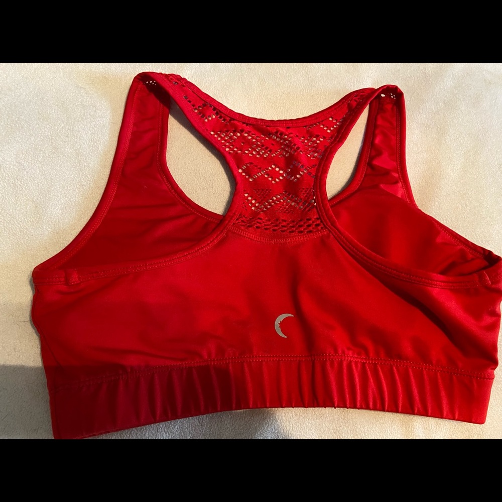 Red bomber zyia bra